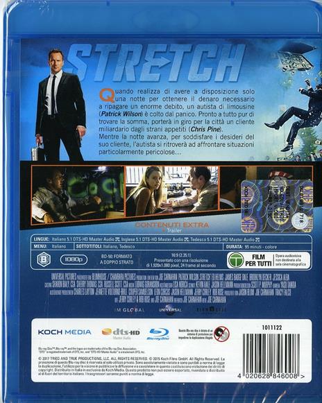 Stretch. Guida o muori di Joe Carnahan - Blu-ray - 2