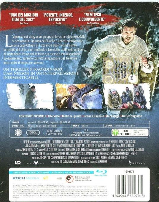 The Grey (Steelbook)<span>.</span> Limited Edition di Joe Carnahan - Blu-ray - 2