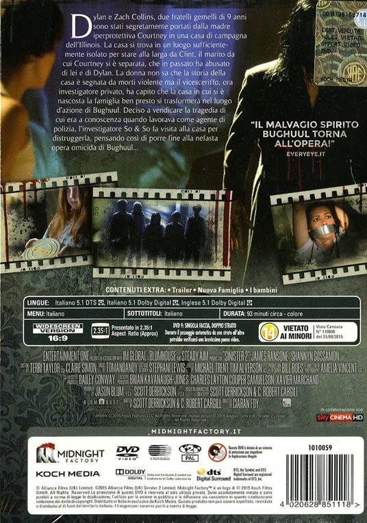 Sinister 2<span>.</span> Edizione limitata di Ciarán Foy - DVD - 2