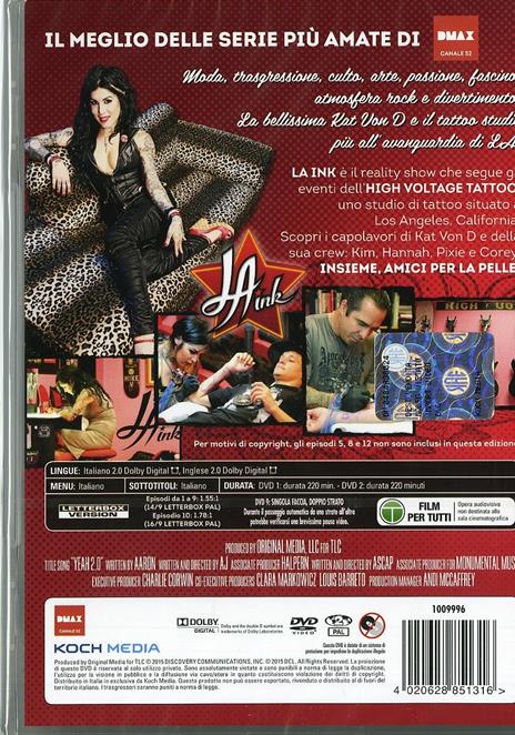 LA Ink. Stagione 1 (4 DVD) - DVD - 2