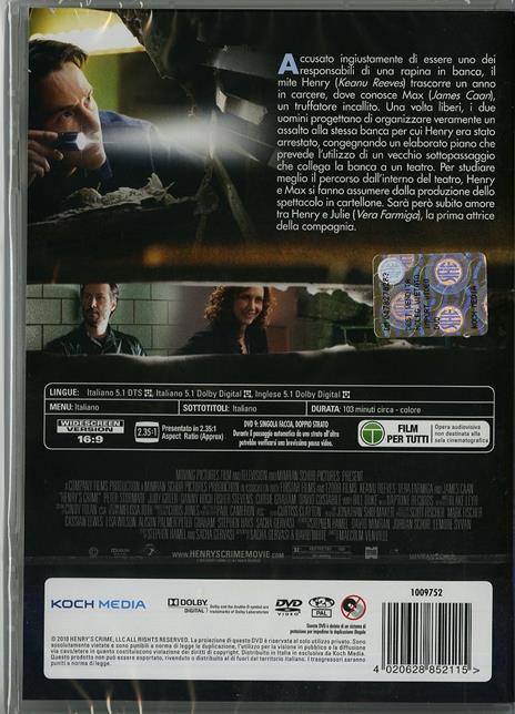 Henry's Crime di Malcolm Venville - DVD - 2