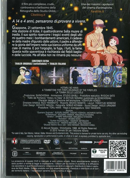 La tomba delle lucciole di Isao Tokahata - DVD - 2