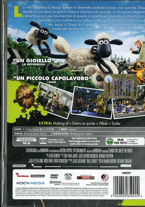 Shaun, vita da pecora. Il film di Mark Burton,Richard Starzak - DVD - 2