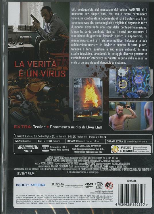 Rampage. Giustizia capitale di Uwe Boll - DVD - 2