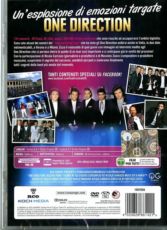 One Direction. Talento puro (DVD) - DVD di One Direction - 2