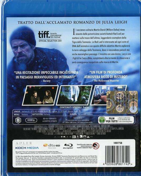 The Hunter di Daniel Nettheim - Blu-ray - 2