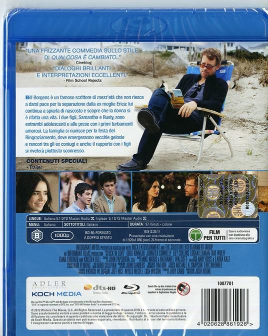 Stuck in Love di Josh Boone - Blu-ray - 2