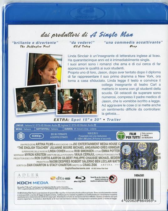 The English Teacher di Craig Zisk - Blu-ray - 2