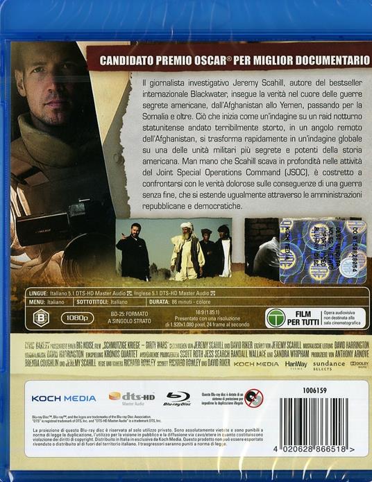 Dirty Wars. Guerra sporca di Rick Rowley - Blu-ray - 2