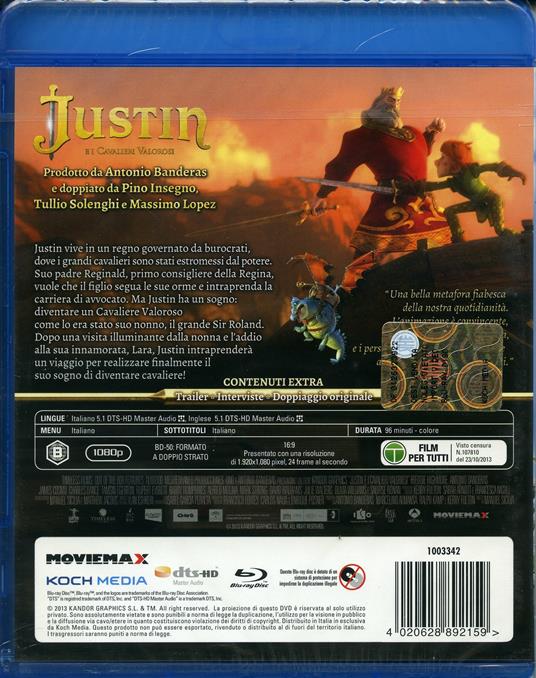 Justin e i Cavalieri Valorosi 3D (Blu-ray + Blu-ray 3D) di Manuel Sicilia - 2