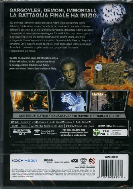 I, Frankenstein di Stuart Beattie - DVD - 2