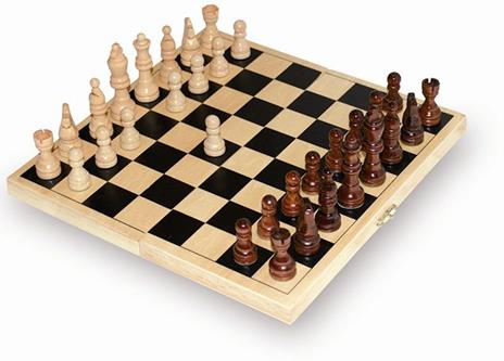 Scacchi in legno gioco/giocattolo di società per tutte le età