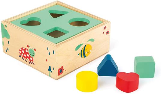 small foot 10944 Cubo plug-in "Move it!" in legno certificato FSC, gioco di forme per promuovere la logica, da 12 mesi. - 3