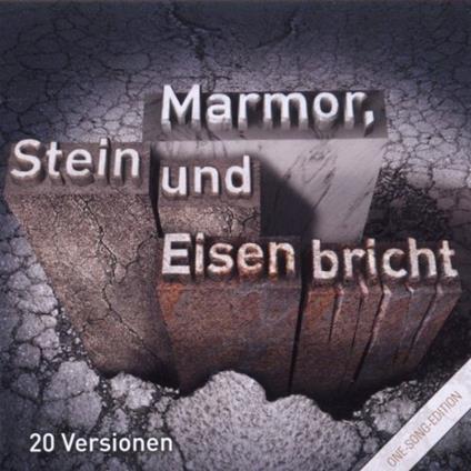 One Song Ed.Marmor,Stein & Eund Eisen Bricht. - CD Audio