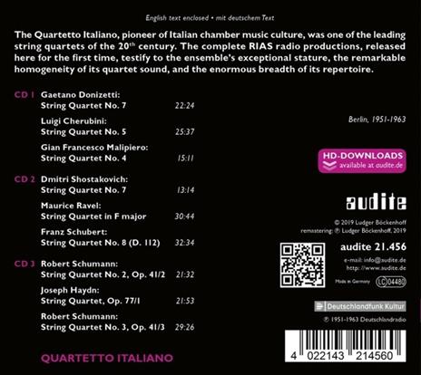 The Complete Rias Recordings - CD Audio di Quartetto Italiano - 2