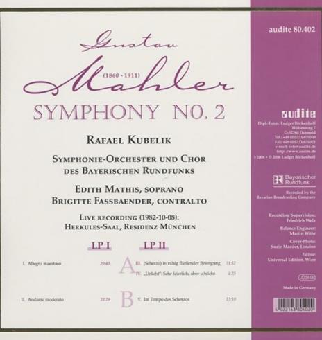 Sinfonia n.2 - Vinile LP di Gustav Mahler - 2