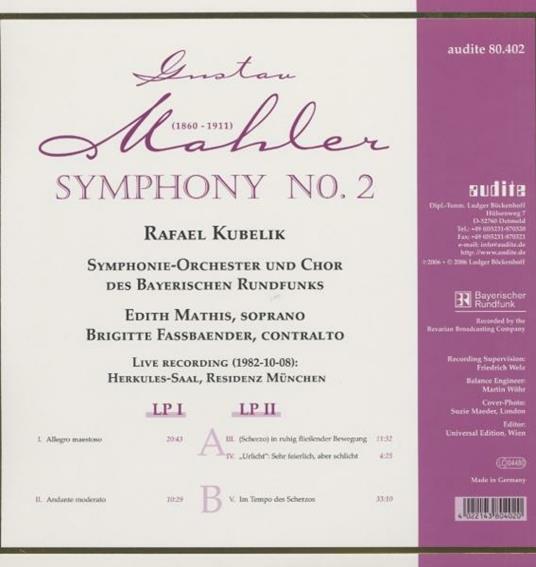 Sinfonia n.2 - Vinile LP di Gustav Mahler - 2