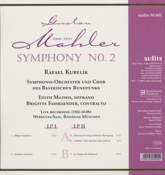 Sinfonia n.2 - Vinile LP di Gustav Mahler - 2