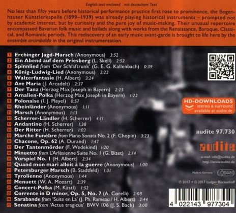Bogenhauser Künstlerkapelle - Forgotten Avant-Garde of Early Music (Digipack) - CD Audio di Thilo Hirsch,Ensemble Arcimboldo - 2