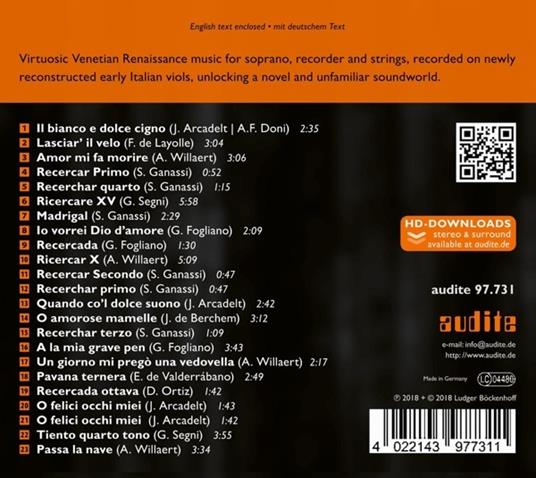 Co'l dolce suono. Musica rinascimentale - CD Audio di Ensemble Arcimboldo,Ulrike Hofbauer - 2