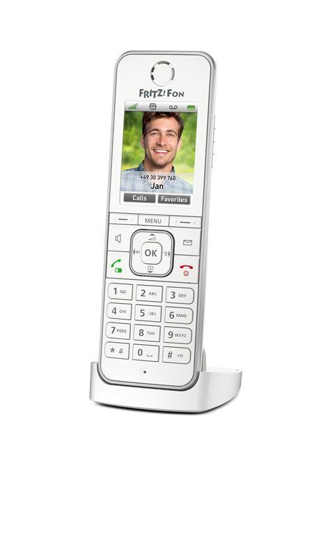 AVM FRITZ!Fon C6 International Telefono DECT Identificatore di chiamata Bianco