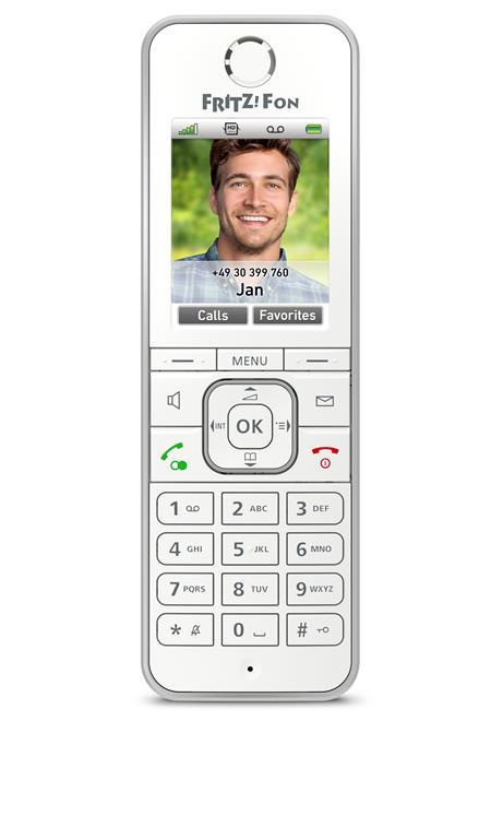 AVM FRITZ!Fon C6 International Telefono DECT Identificatore di chiamata Bianco - 5