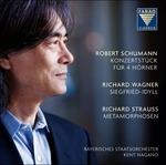 Konzertstück per 4 corni e orchestra / Metamorfosi sinfoniche / Idillio di Sigfrido - SuperAudio CD ibrido di Robert Schumann,Richard Strauss,Richard Wagner,Kent Nagano
