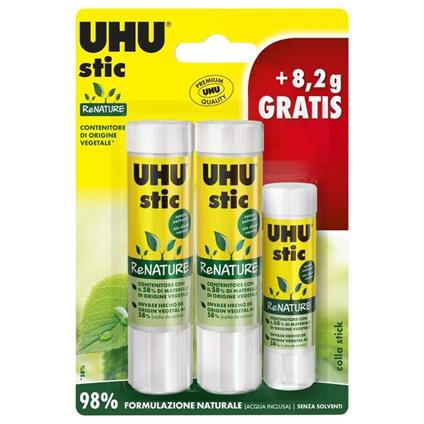 UHU Colla Stic Green Renature 2x21+Stic 8g