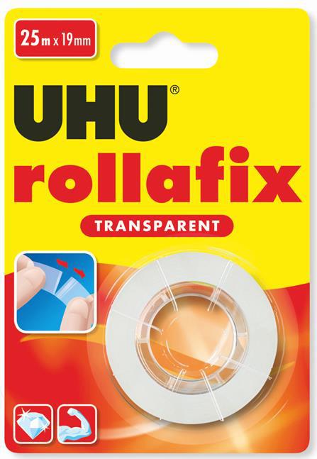 Rollafix nastro adesivo trasparente ricarica 25mt