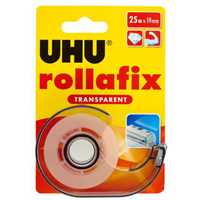 Cartoleria Rollafix nastro adesivo trasparente con dispenser 25mt Uhu