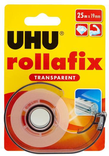 Rollafix nastro adesivo trasparente con dispenser 25mt - 2