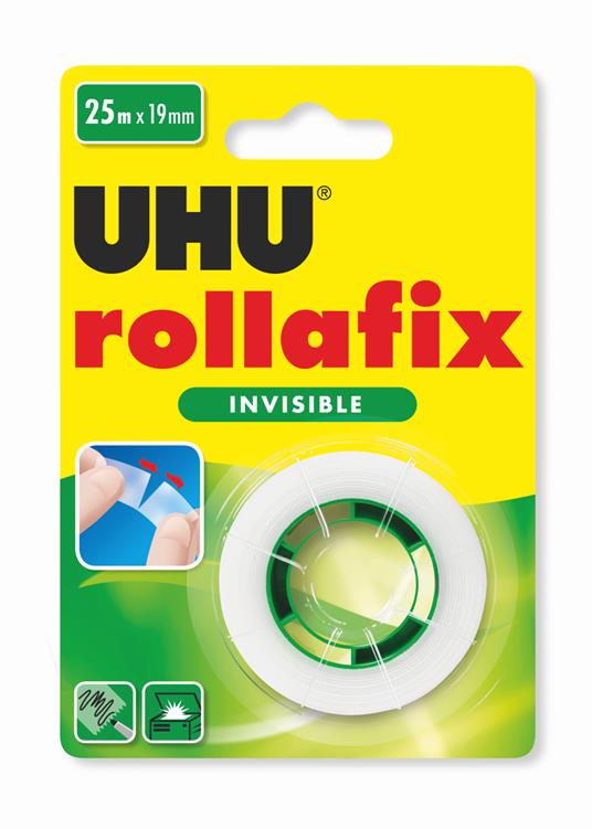 Rollafix nastro adesivo invisibile con Dispenser 25mt