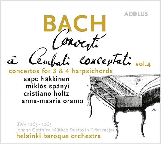 Concerti A Cembali Concertati Vol.4 - CD Audio di Johann Sebastian Bach
