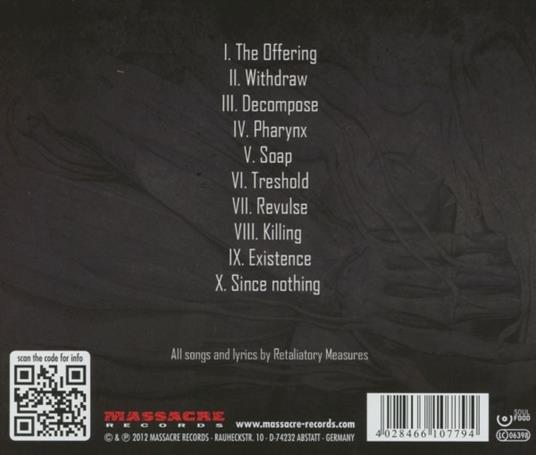 Withdrawal Syndromes - CD Audio di Retaliatory Measures - 2