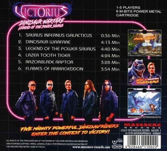 Legend of the Power Saurus (Mini CD Digipack) - CD Audio di Victorius - 2