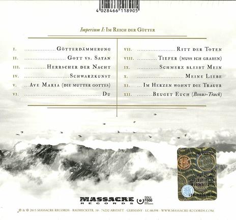 Imperium I: Im Reich Der Gotter (Digipack Limited Edition) - CD Audio di Schwarzer Engel - 2