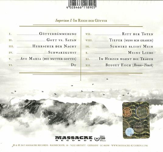 Imperium I: Im Reich Der Gotter (Digipack Limited Edition) - CD Audio di Schwarzer Engel - 2