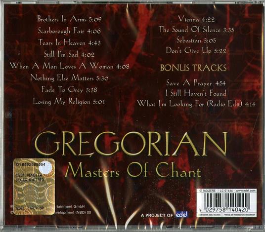 Master of Chant (New Edition) - CD Audio di Gregorian - 2