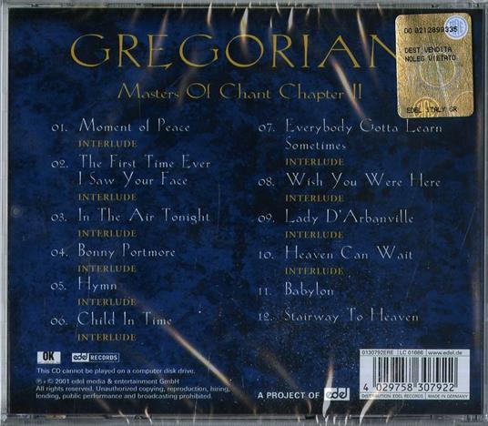 Master of Chant II - CD Audio di Gregorian - 2