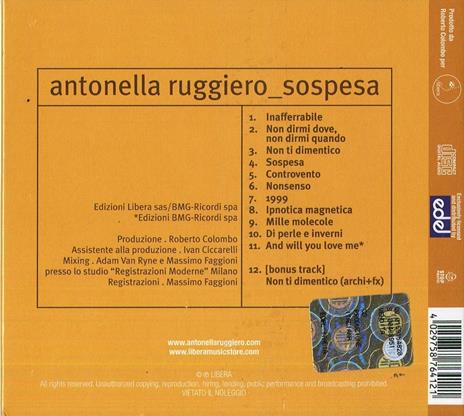 Sospesa - CD Audio di Antonella Ruggiero - 2