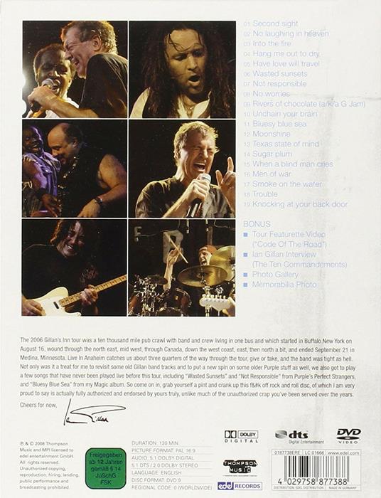 Ian Gillan. Live in Anaheim (DVD) - DVD di Ian Gillan - 2
