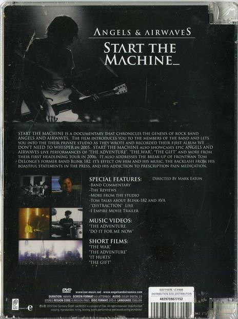 Angels & Airwaves. Start The Machine (DVD) - DVD di Angels & Airwaves - 2