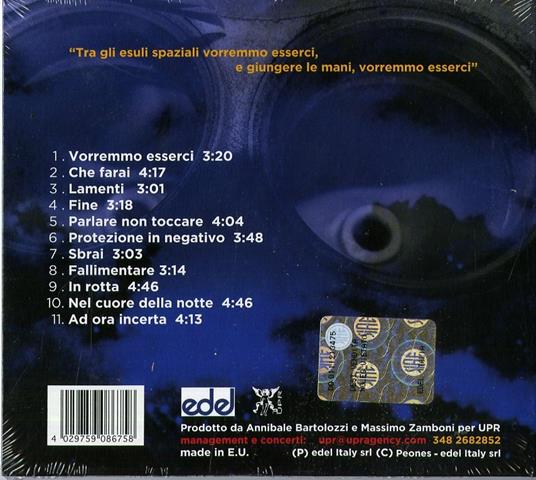 Un'infinita compressione precede lo scoppio - CD Audio di Massimo Zamboni,Angela Baraldi - 2