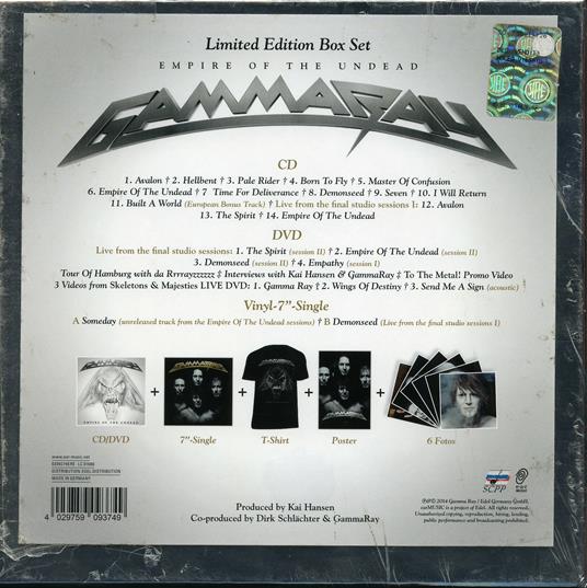 Empire of the Undead - Vinile LP + CD Audio + DVD di Gamma Ray - 2