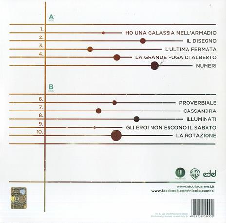 Ho una galassia nell'armadio - Vinile LP di Nicolò Carnesi - 2