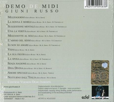 Demo.de.midi - CD Audio di Giuni Russo - 2