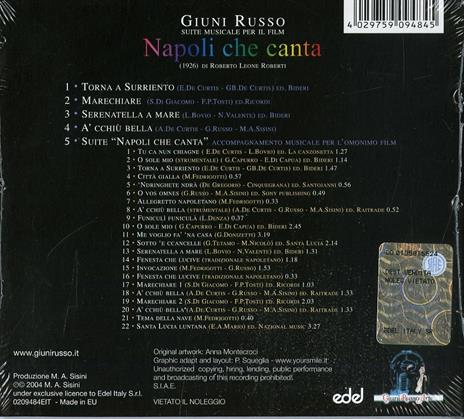 Napoli che canta - CD Audio di Giuni Russo - 2