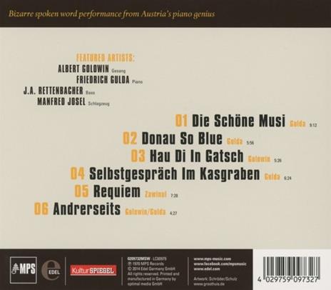 Donau so Blue - CD Audio di Friedrich Gulda - 2