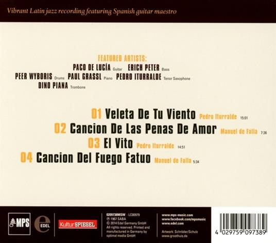 Flamenco Jazz - CD Audio di Pedro Iturralde - 2