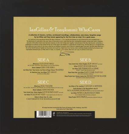 WhoCares - Vinile LP di Tony Iommi,Ian Gillan